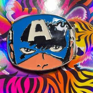 Captain America belt buckle